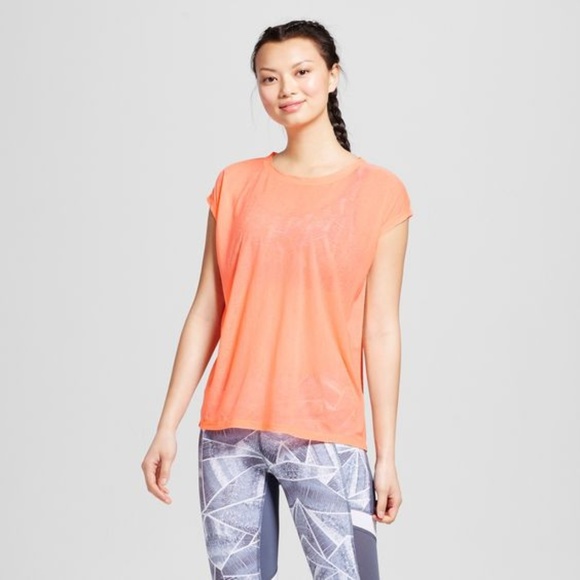 Champion Tops - 'FINAL'  New CHAMPION Orange Run Sheer T-Shirt Tee